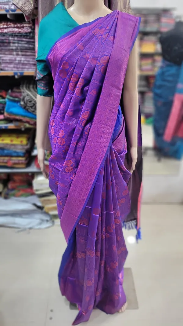 Silk Saree With Zari Work | SR65